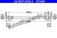Brzdová hadice ATE 24.5237-0183 (AT 331454)