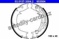 Sada brzdových čelistí, parkovací brzda ATE 03.0137-3004 (AT 653004)