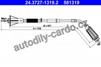 Lanko ruční brzdy ATE 24.3727-1319 (AT 581319)
