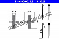 Sada příslušenství, obložení kotoučové brzdy ATE 13.0460-0029 (AT 610029)