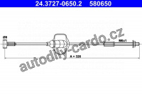 Lanko ruční brzdy ATE 24.3727-0650 (AT 580650)