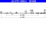 Lanko ruční brzdy ATE 24.3727-1608 (AT 581608)