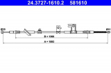 Lanko ruční brzdy ATE 24.3727-1610 (AT 581610)