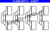 Sada příslušenství, obložení kotoučové brzdy ATE 13.0460-0077 (AT 610077)