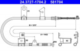 Lanko ruční brzdy ATE 24.3727-1704 (AT 581704)