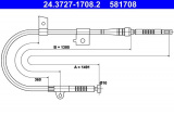 Lanko ruční brzdy ATE 24.3727-1708 (AT 581708)
