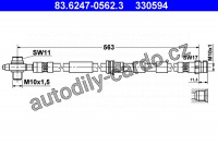 Brzdová hadice ATE 83.6247-0562 (AT 330594)