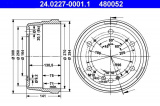 Brzdový buben ATE 24.0227-0001 (AT 480052) - VW
