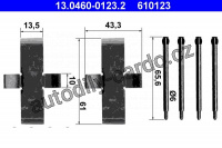 Sada příslušenství, obložení kotoučové brzdy ATE 13.0460-0123 (AT 610123)