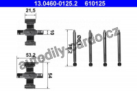 Sada příslušenství, obložení kotoučové brzdy ATE 13.0460-0125 (AT 610125)