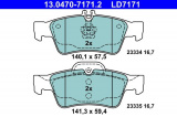 Sada brzdových destiček ATE Ceramic 13.0470-7171 (AT LD7171) - MERCEDES-BENZ