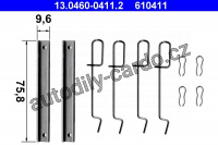 Sada příslušenství, obložení kotoučové brzdy ATE 13.0460-0411 (AT 610411)