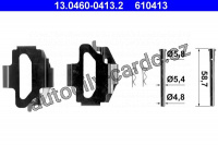Sada příslušenství, obložení kotoučové brzdy ATE 13.0460-0413 (AT 610413)