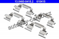 Sada příslušenství, obložení kotoučové brzdy ATE 13.0460-0415 (AT 610415)