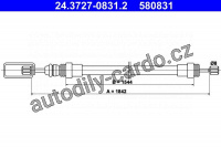 Lanko ruční brzdy ATE 24.3727-0831 (AT 580831)