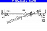 Brzdová hadice ATE 83.6134-0335 (AT 330277)