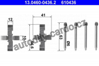 Sada příslušenství, obložení kotoučové brzdy ATE 13.0460-0436 (AT 610436)