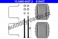 Sada příslušenství, obložení kotoučové brzdy ATE 13.0460-0437 (AT 610437)