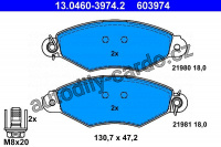 Sada brzdových destiček ATE 13.0460-3974 (AT 603974)