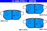 Sada brzdových destiček ATE 13.0460-5769 (AT 605769) nahrazen 13.0460-5690