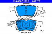 Sada brzdových destiček ATE 13.0460-7175 (AT 607175)