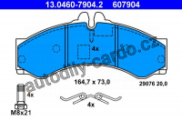 Sada brzdových destiček ATE 13.0460-7904 (AT 607904)