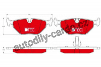 Sada brzdových destiček TRW GDB1344DTE - BMW