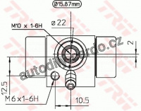 Válec kolové brzdy TRW BWB111A