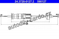 Spojkové lanko ATE 24.3728-0127 (590127)