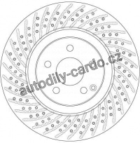 Brzdový kotouč TRW DF6433S - MERCEDES W211 E