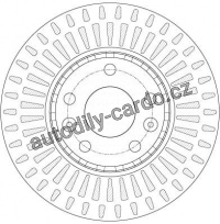 Brzdový kotouč TRW DF6184