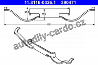 Pružina, brzdový třmen ATE 11.8116-0326 (AT 390471)