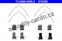 Sada příslušenství, obložení kotoučové brzdy ATE 13.0460-0450 (AT 610450)