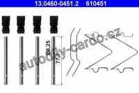 Sada příslušenství, obložení kotoučové brzdy ATE 13.0460-0451 (AT 610451)