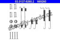 Sada příslušenství, brzdové čelisti ATE 03.0137-9260 (AT 669260)