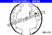Sada brzdových čelistí ATE 03.0137-0364 (AT 650364)