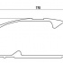 Sada brzdových destiček BREMBO P56072 - NISSAN