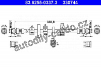 Brzdová hadice ATE 83.6255-0337 (AT 330744)