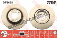 Brzdový kotouč TRW (DF6698)