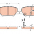 Sada brzdových destiček, kotoučová brzda TRW GDB3583