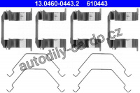 Sada příslušenství, obložení kotoučové brzdy ATE 13.0460-0443 (AT 610443)