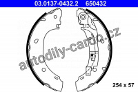Sada brzdových čelistí ATE 03.0137-0432 (AT 650432)