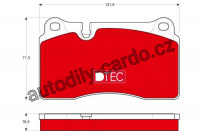 Sada brzdových destiček TRW GDB1670DTE - VW TOUAREG