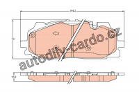 Sada brzdových destiček TRW GDB2158