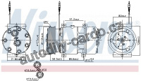 Kompresor klimatizace NISSENS 89168