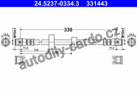 Brzdová hadice ATE 24.5237-0334 (AT 331443)