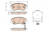 Sada brzdových destiček TRW GDB3630