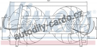 Ventilátor chladiče NISSENS 85248