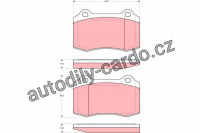 Sada brzdových destiček TRW GDB1537 - JAGUAR XJR