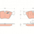 Sada brzdových destiček TRW GDB1531 - BMW 3